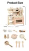 Wooden Coffee Machine For Kids Simulation Kitchen Cooking Food Toy Children Pretend Play Preschool Stove Toys