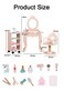 Toys for Play Home Barbershop and Hair Salon Beauty Hair Dresser Tools Combination Swivel Chair Trolley Dresser Made Wood