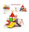 Outdoor Playground Equipment Kids Plastic Swing And Slide Set