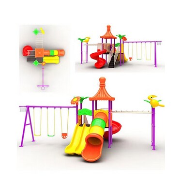 Children Outdoor Playground Equipment Kids Plastic School Park Swing Slide