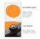 Orange Circular Balance Rotating Chair for Children's Sensory Integration Training, Home Vestibular Fitness Rotating Chair Toy