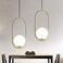 VMAX E27 Modern Pendant Light   Golden Mid-Century Ceiling Light for Home   Antique Brass Hanging Lamp
