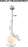 V.MAX E27 Modern Pendant Light   Golden Mid Century Ceiling Light for Home   Antique Brass Hanging Lamp
