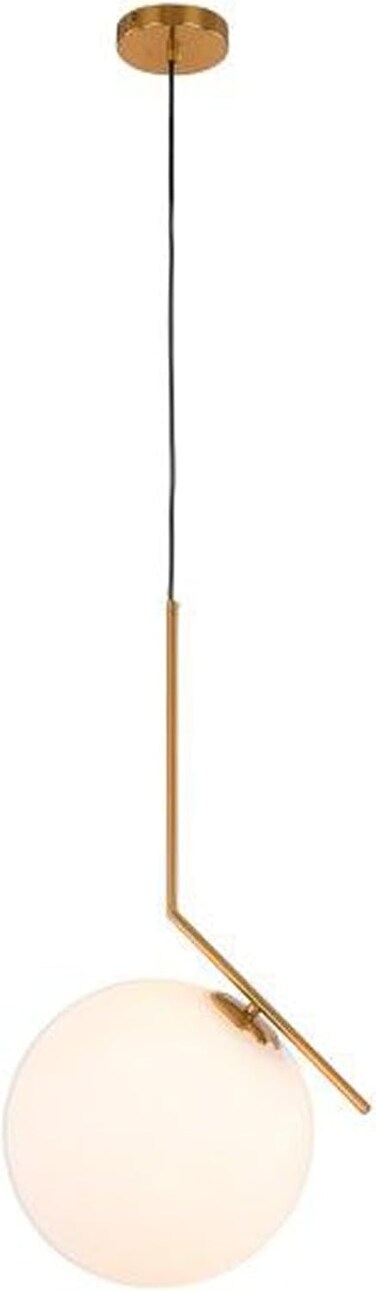 V.MAX E27 Modern Pendant Light   Golden Mid Century Ceiling Light for Home   Antique Brass Hanging Lamp