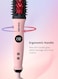 DOSCHER Thermal Brush, Hair Styler Brush with Infrared &amp; Negative Ions, 38mm Straightening Brush for Dry Hair, Smooth &amp; Shiny Waves, Up to 230&deg;C, Global Voltage