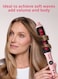 DOSCHER Thermal Brush, Hair Styler Brush with Infrared &amp; Negative Ions, 38mm Straightening Brush for Dry Hair, Smooth &amp; Shiny Waves, Up to 230&deg;C, Global Voltage