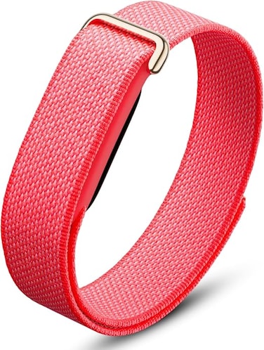 Google Fitbit Air Woven Nylon Loop Replacement Band, Stretchy Breathable Sport Strap, Adjustable Elastic Replacement Wristband with Metal Buckle for Men Women