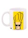 Men Printed Ceramic Coffee Mug White/Yellow/Black 11ounce