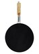 Iron Tawa with Natural Wooden Handle and Hanging Loop &acirc;&euro;&ldquo; No. 11, 27 cm, Heavy-Duty Iron for Even Heat Distribution, Perfect for Dosa, Roti, Paratha, and Flatbreads