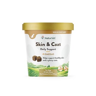 Naturvet Breath Aid Plus Skin &amp; Coat Soft Chews - 5.4 Oz