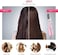 REBUNE RE-2078-2 Pink 1200W Hair Dryer Brush 3 In 1 Hot Air Styler Straightening &amp; Curling Fast Heating (3s) Hair Styler with 2 Brushes