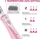 REBUNE RE-2078-2 Pink 1200W Hair Dryer Brush 3 In 1 Hot Air Styler Straightening &amp; Curling Fast Heating (3s) Hair Styler with 2 Brushes