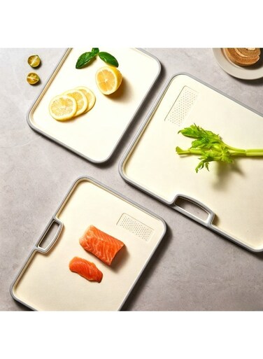 material double-sided antibacterial and mold-resistant cutting board, thickened and non-slip, lightweight, easy to store, 26cm x 36cm