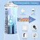 H2ofloss Water Dental Flosser for Teeth Cordless,300ML Portable &amp; IPX7 Waterproof Teeth Cleaner Picks,5 Modes Rechargeable Oral Irrigator with Refilled Nozzle for Home/Travel

