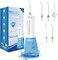 H2ofloss Water Dental Flosser for Teeth Cordless,300ML Portable &amp; IPX7 Waterproof Teeth Cleaner Picks,5 Modes Rechargeable Oral Irrigator with Refilled Nozzle for Home/Travel
