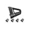 Multi-Function Rotary Grater &amp; Slicer, 4 Blades for Vegetables &amp; Cheese, Black