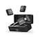 Telesin Universal 2-in-1 Wireless Clip-On Microphone, Plug and Play Mic for Phones, Camera, Computers, Long Battery Life Lapel Mic for for Vlogging, Interviews, TikTok and YouTube