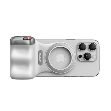 TELESIN Fun Shot Magnetic Phone Camera Grip V2 with Detachable Bluetooth Remote, DSLR-Style Smartphone Mount, 1/4&rdquo; Tripod screw port , Ergonomic Snap-On Handle for Phone
