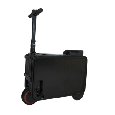 Electric Luggage Scooter 206LP &ndash; Rideable Smart Suitcase with 30L Capacity, 15km/h Speed &amp; TSA Lock for Travel &amp; Commuting - Black