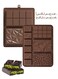 2 Pcs Chocolate Mold, Non Stick Silicone Chocolate Bar Mold, Making Chocolate and Filling Knafeh Pistachio Chocolate Bar