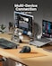 ProtoArc Ergonomic Mouse, EM11 NL Wireless Vertical Mouse, Ergo Mouse with Multi-Device, USB-C Rechargeable Mice for Windows, Mac OS, PC/Notebook/Laptop,Green