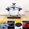 HTH 5L Pressure Cooker Aluminum for Household, Super-pressure Cooker Secure Cookerware, Silver