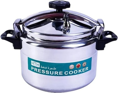 HTH 5L Pressure Cooker Aluminum for Household, Super-pressure Cooker Secure Cookerware, Silver