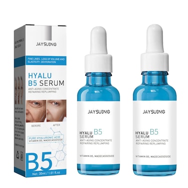 2pcs Botox Face Serum, Hyalu B5 Serum, in a Bottle Instant Face Tightening, Anti Aging Serum,Solution Facial Serum for Face Fade Fine Lines