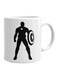 Print Captain America Printed Mug White/Black