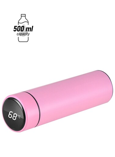 Stainless Steel Temperature Measuring Mug Pink 9.1x2.6inch