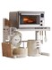 Expandable And Height Adjustable Metal Microwave Oven Rack, Microwave Stand, Pots Pans Organizer with 6 Hooks, Chopping Board Holder, Knife Holder, Chopstick Holder Adjustable Expandable for Kitchen Storage (White, 2 Tier)