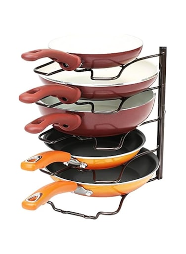 Deco Brothers Pan Organizer Rack, Bronze