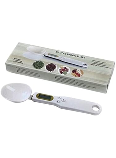 Dubai Gallery Electronic Digital Kitchen Measuring Spoon White 22.8Centimeter
