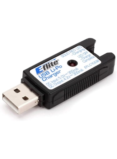 E-flite 1S USB Li-Po Charger 300mA EFLC1008 Replacement Helicopter Parts