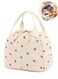 Insulated Lunch Box Bag, Large Capacity Corduroy Lunch Tote Bags, Leakproof Cooler Lunch Case for Travel Work Picnic, 26 x 18x 21 cm