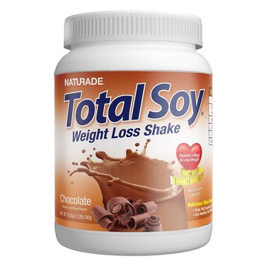 Naturade Total Soy Weight Loss Shake Powder, Chocolate Flavor, 15 Servings - 540g