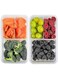 PICCASIO "Leakproof 3-Compartment Lunch Box Meal Prep Containers with Lids with 150 ice cubes- Set of 2, 39 oz - Microwave, Freezer, &amp; Dishwasher Safe - Ideal for Adults &amp; Kids