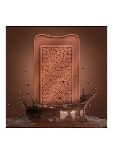 Beans Chocolate Silicone Mold Candy Cake Mould Biscuits Cookies DIY Baking Tool Brown 21*21*21cm