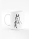 Designer Printed Coffee Mug with Heavy Duty Handle 11oz Ceramic Personalised Gift Mugs Cup [Microwave Safe &amp; Dishwasher Proof] - Arabian Stallion