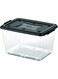 Plastic Storage Box With Wheels And Lockable Lid Red 82.0Liters