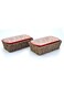 temp-tations&reg; Floral Lace Loaf Pans in Baskets - 4 Piece - Red
