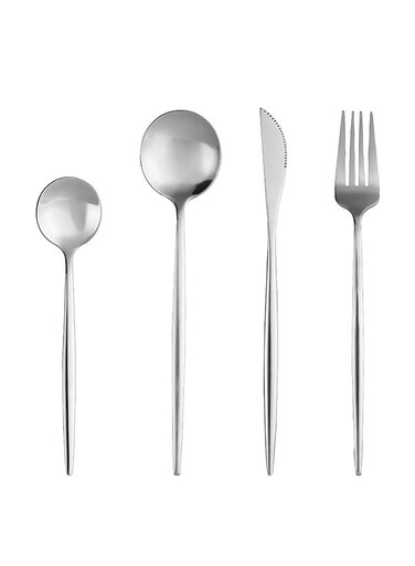 Piece Stainless Steel Cutlery Set Silver