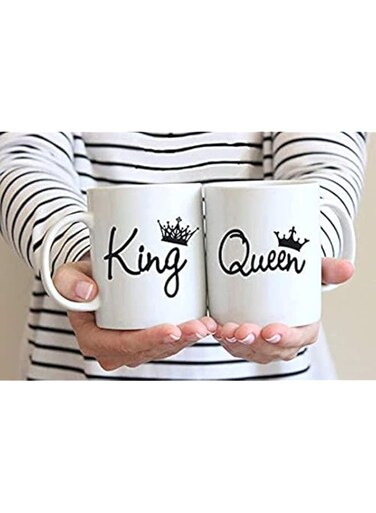 MR.MUG King and Queen Couples Coffee Mugs 11 oz, Unique Wedding Gift For The Mr. and Mrs, Bride and Groom, Anniversary Present Husband and Wife, Birthday Gift for Couples
