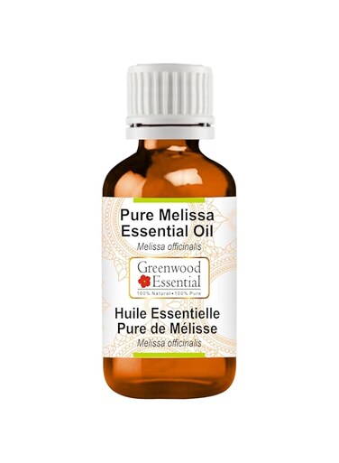 Greenwood Essential Pure Melissa Essential Oil (Melissa officinalis) Steam Distilled 30ml (1 oz)