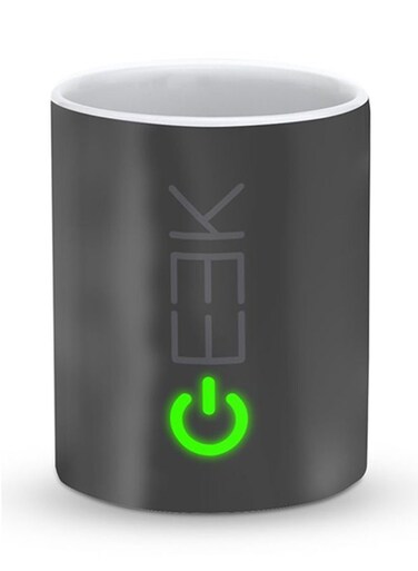 Premium Geek On Designer Mug Black 325ml