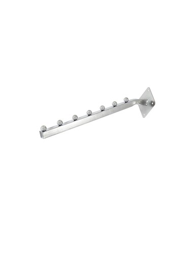 Cloth Slide 7 Balls Wall Hanger, Silver
