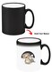 Color Changing Heat Sensitive Ceramic Mug, Image Revealed When HOT Liquid is Added! dab dog