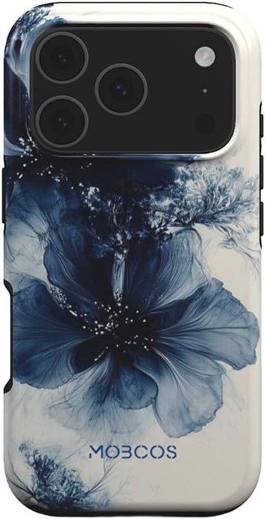 Mobcos iPhone 17 Pro Velvet Night Premium Case Compatible with Hybrid Dual-Layer Hard Shell + Silicone Protection - Scratch-Resistant Shockproof Mobile Cover