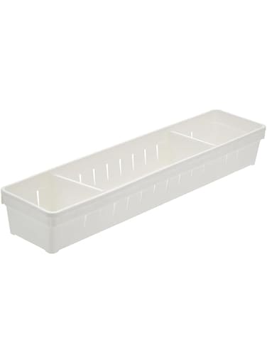 Keyway 708587 Basket with Separator, White, One Size