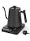 TTQKBIM Electric kettle, intelligent thermostatic electric kettle, hand-poured coffee maker, temperature control, 1L, 304 stainless steel, milk, coffee, flower tea (Black)